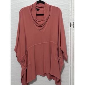 Dairi Fashion Morocco Tunic Top Soft Relaxed Poncho Lagonlook Pockets OS LG XL